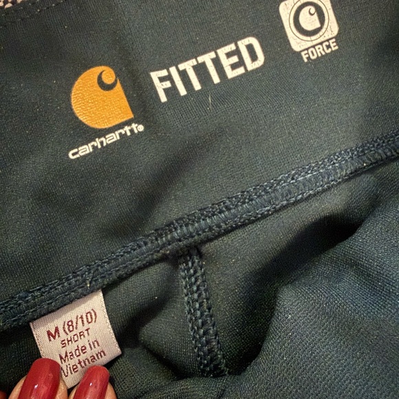 Carhartt Fitted Force Heavyweight Pant/Legging - Deep Teal - Picture 2 of 5